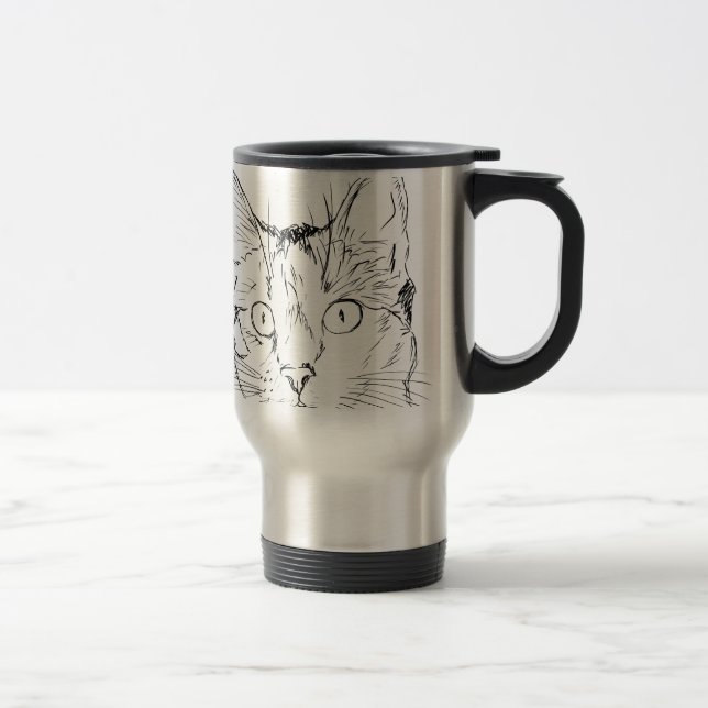 Taza De Viaje Gato mimoso (Derecha)