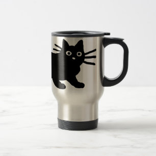 Taza De Viaje Gato negro de Guay  Mascota Kitty Lover