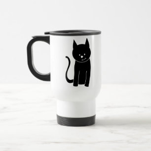 Taza De Viaje Gato negro lindo