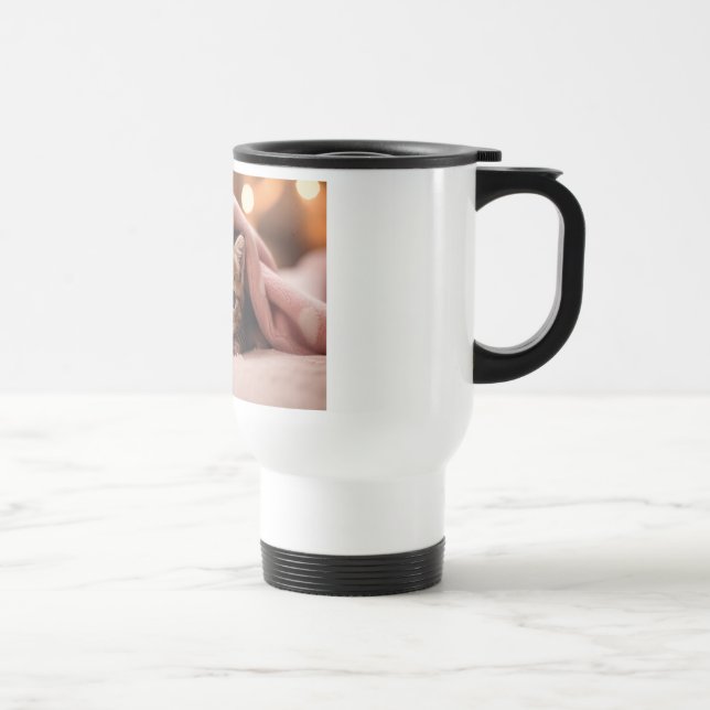 Taza De Viaje Gato primero, café segundo (Derecha)