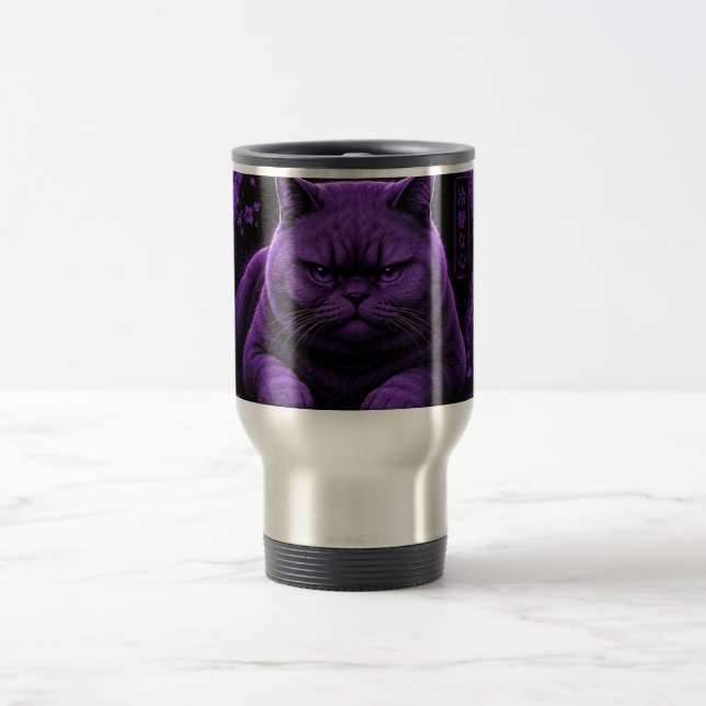 Taza De Viaje Gato Serio (Centro)