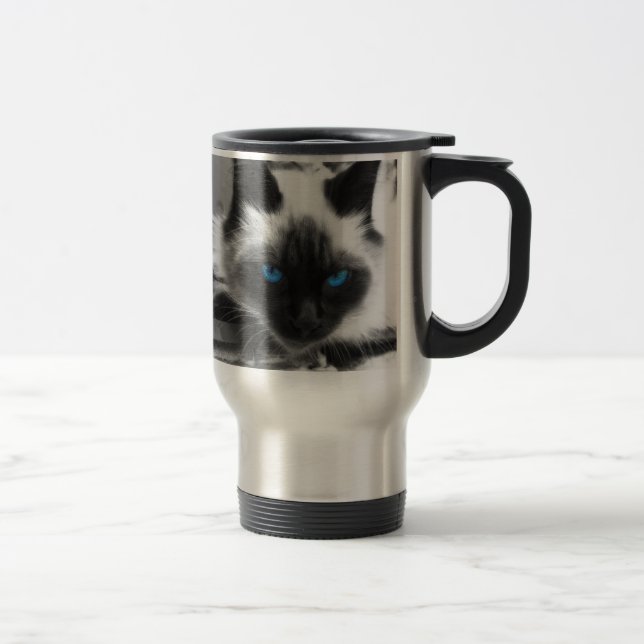 Taza De Viaje Gato siamés (Derecha)
