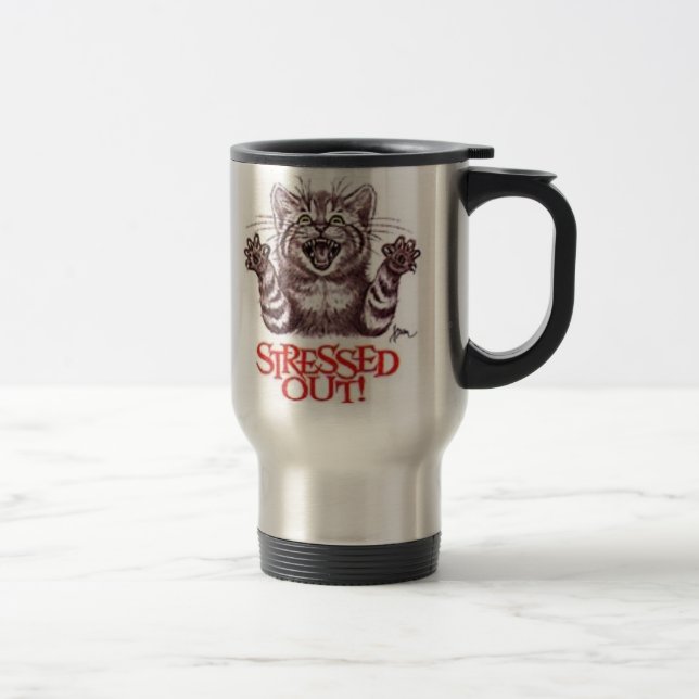 Taza De Viaje gato subrayado (Derecha)