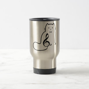 TAZA DE VIAJE GATO Y NOTA MUSICAL