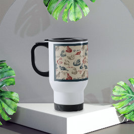 Taza De Viaje Gatos de cosecha