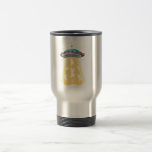 Taza De Viaje gatos de nave espacial alienígenas diseño de ama