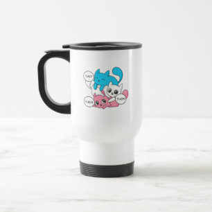 Taza De Viaje Gatos trans. Ellos les pronuncian sus Pronósticos