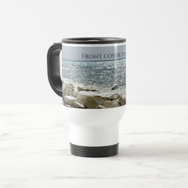 Taza De Viaje Gaviota y mar (Anverso izquierdo)