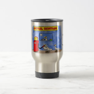 Taza De Viaje Gaviotas marinas divertidas petrel humor personali