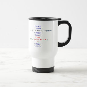 Taza De Viaje Geek php Greeting