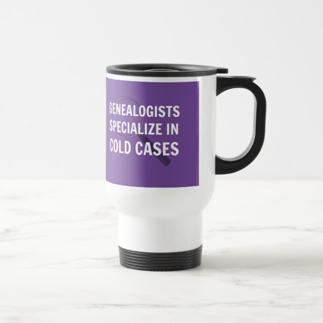 Taza De Viaje Genealogía de viajes Mug (púrpura) (Derecha)