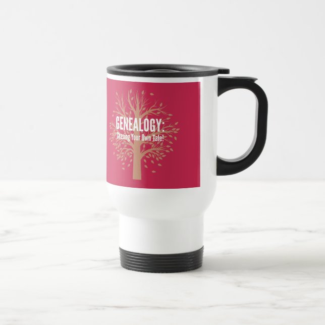 Taza De Viaje Genealogía de viajes Mug (rosa) (Derecha)
