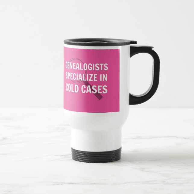 Taza De Viaje Genealogía de viajes Mug (rosa) (Derecha)