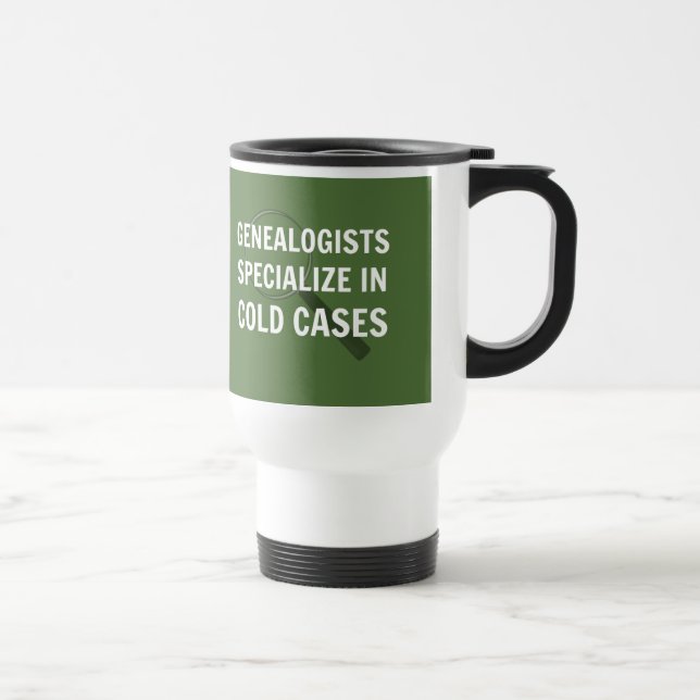 Taza De Viaje Genealogía de viajes Mug (verde) (Derecha)