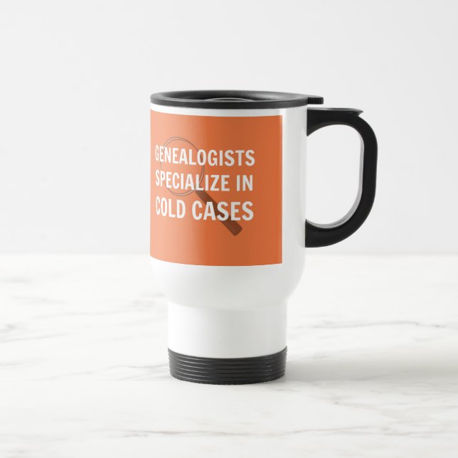 Taza De Viaje Genealogy Travel Mug (Naranja) (Derecha)