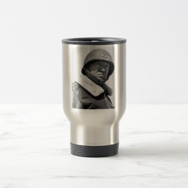 Taza De Viaje General George Patton -- WW2 (Centro)