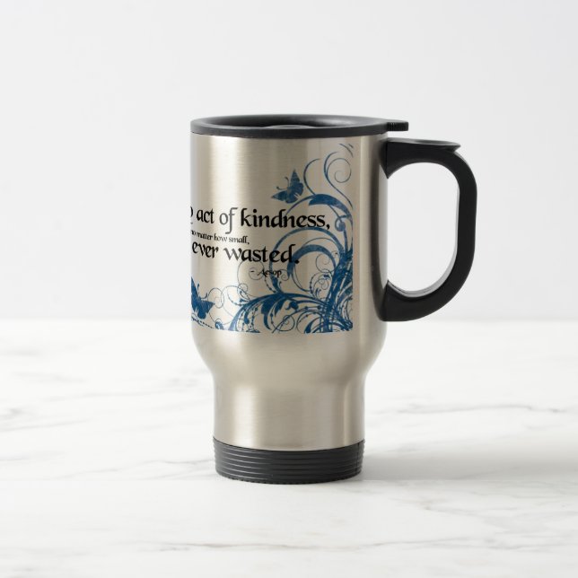 Taza De Viaje gentileza mariposa giratoria (Derecha)