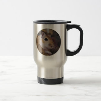 Taza De Viaje Gerbil de oro lindo del mascota