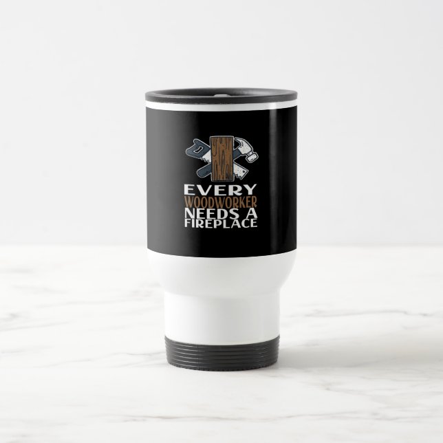 Taza De Viaje Gigante de madera de madera (Centro)