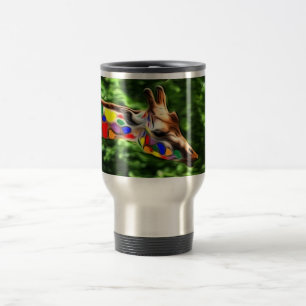 Taza De Viaje Giraffe arcoiris