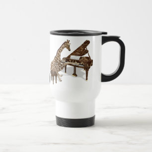 Taza De Viaje Giraffe Talentosa juega al Grand Piano