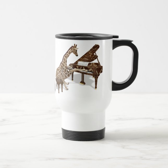 Taza De Viaje Giraffe Talentosa juega al Grand Piano (Derecha)
