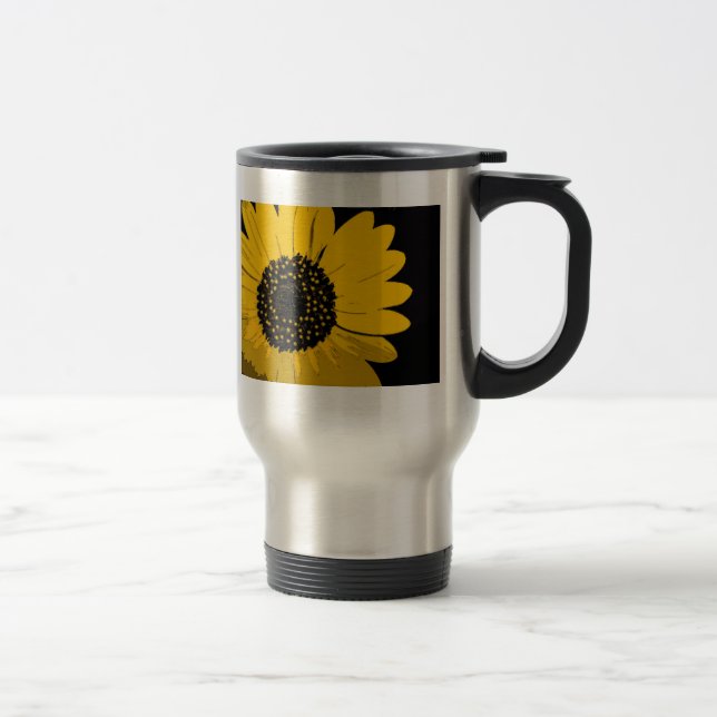 Taza De Viaje Girasol amarillo (Derecha)