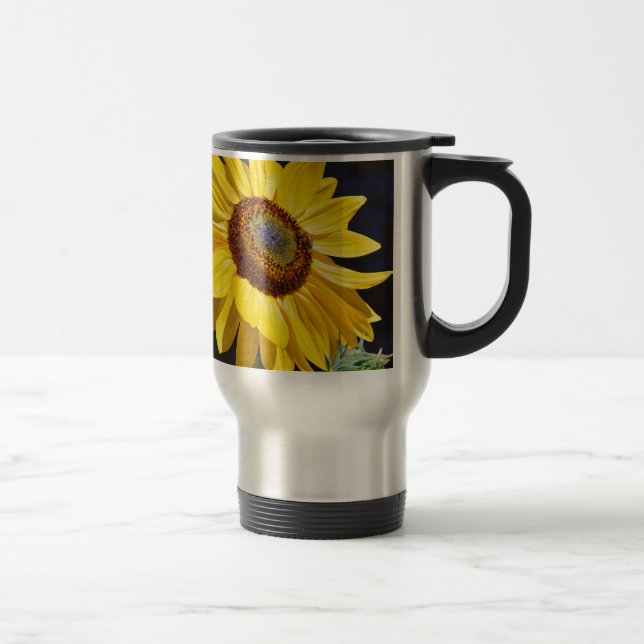 Taza De Viaje Girasol amarillo brillante (Derecha)