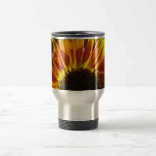 Taza De Viaje Girasol atractivo dorado