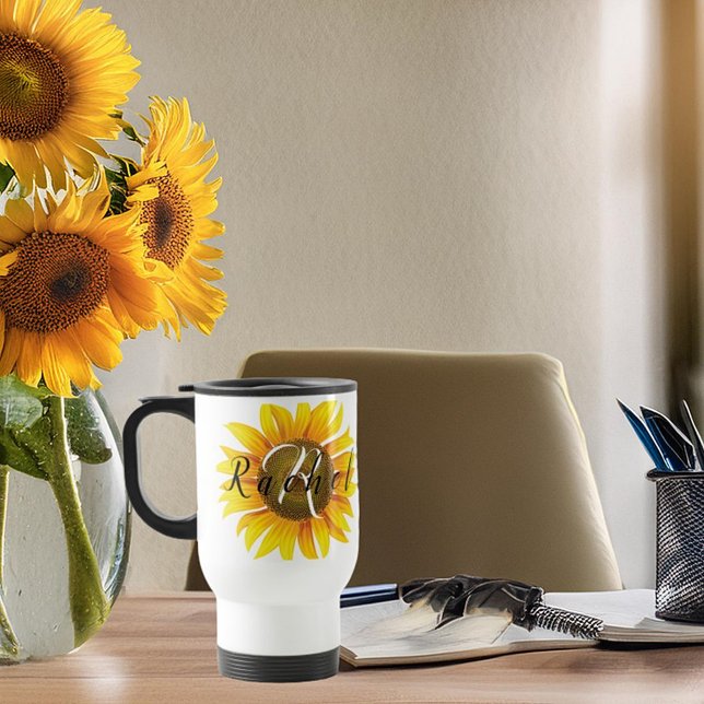 Taza De Viaje Girasol personalizado (Subido por el creador)