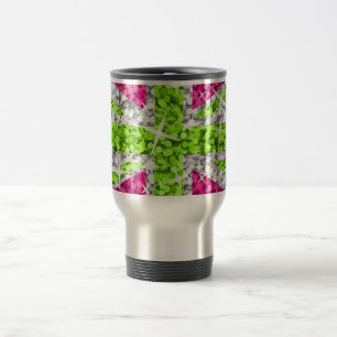 Taza De Viaje Glitz Reino Unido Lime Green travel/travesía por c