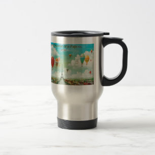 Taza De Viaje Globalización sobre París