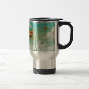 Taza De Viaje Globos vintage de PixDezines/eiffel/parís