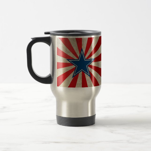 Taza De Viaje Gloria de edad - Rojo, Blanco y Azul (Izquierda)
