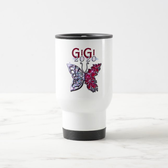 Taza De Viaje Gloriosa mariposa GIGI 2020 (Centro)