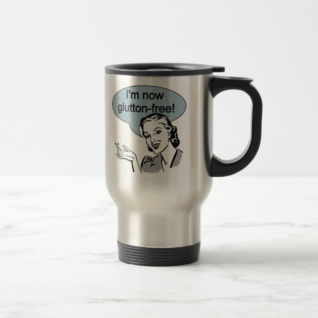 Taza De Viaje Glutton Free con dieta humorística (Derecha)