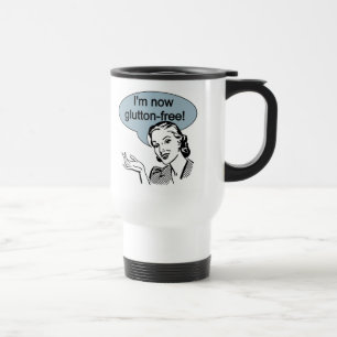Taza De Viaje Glutton Free con dieta humorística