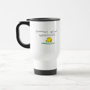 Taza De Viaje Gobierno fuera REE SNEKDERECHA Bandera de Gadsden