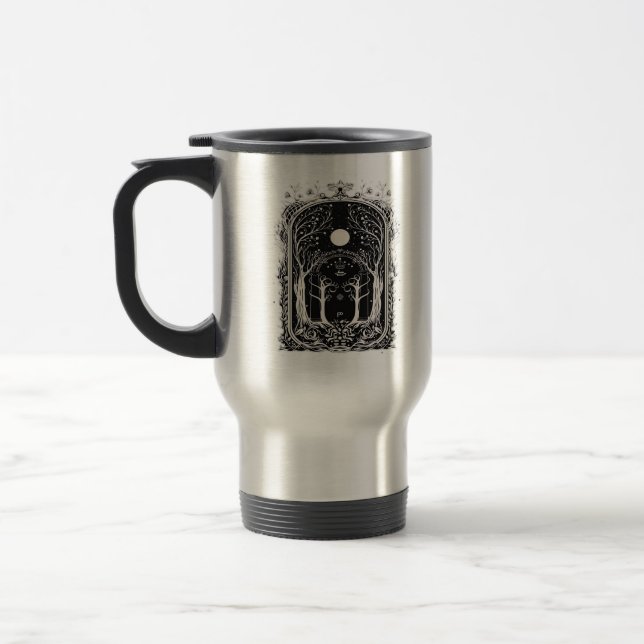 Taza De Viaje Goblincore Fantasy Gate To  Classic (Izquierda)