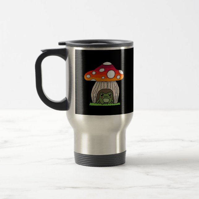 Taza De Viaje Goblincore Frog Classic Retro Appeal (Izquierda)