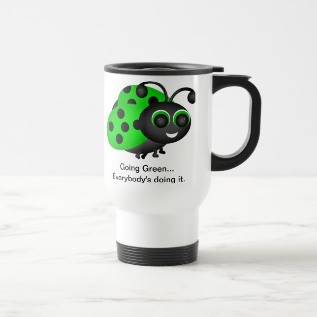 Taza De Viaje Going Green Ladybug Mug (Derecha)