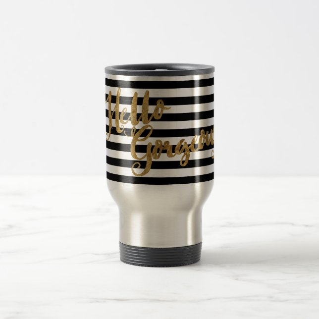Taza De Viaje Golden Hello Gorgeables Stripes (Centro)