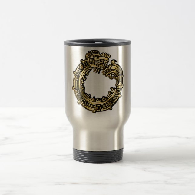 Taza De Viaje Golden Quetzalcoatl (Centro)