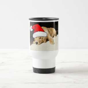 Taza De Viaje Golden Retriever Navidades Puppy