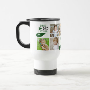 Taza De Viaje Golf MEJOR PAPÁ POR PAR 7 Foto Collage