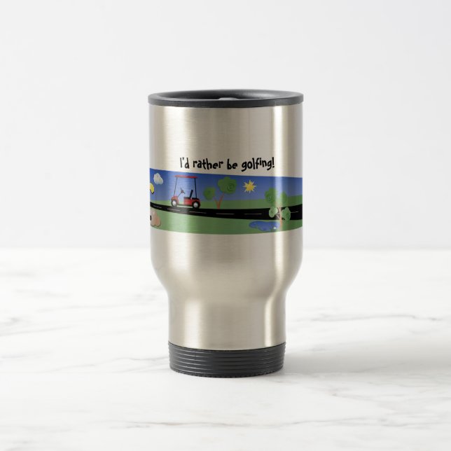 Taza De Viaje ¡Golfing bastante! (Centro)