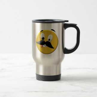 Taza De Viaje Goofy Happy Face con Mustache