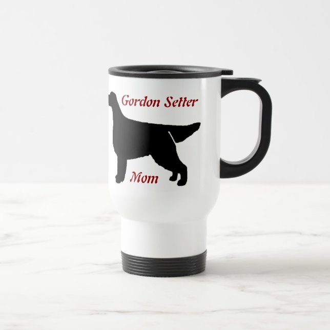 Taza De Viaje Gordon Setter Mom Aluminum Mug (Derecha)