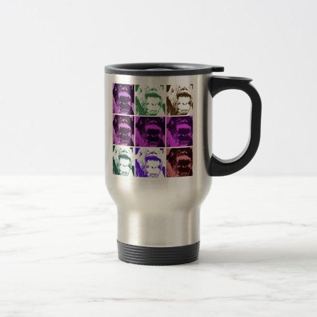 Taza De Viaje Gorilas de arte pop (Derecha)