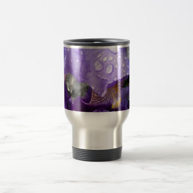 Taza De Viaje gotas de lluvia en iris (Centro)